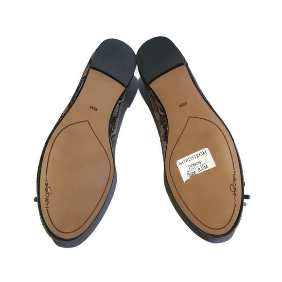 NWT Halogen snake skin pattern flats, 8.5 - Picture 3 of 10